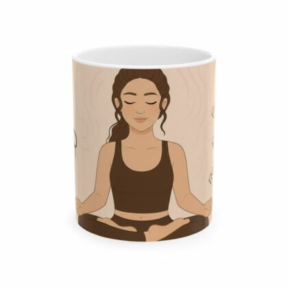 MUG Yoga BxR - Bien-être, Énergie, Relaxation - Illustration femme en position de yoga