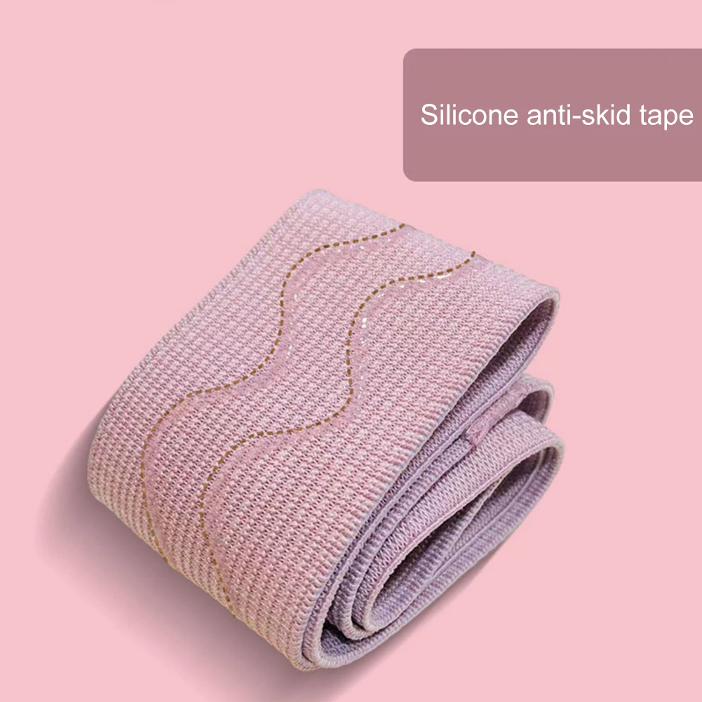 Bandes de résistance de hanche bandes de Fitness extensibles antidérapantes bandes élastiques de coscia de cannelure portables équipement de gymnastique de Yoga 5