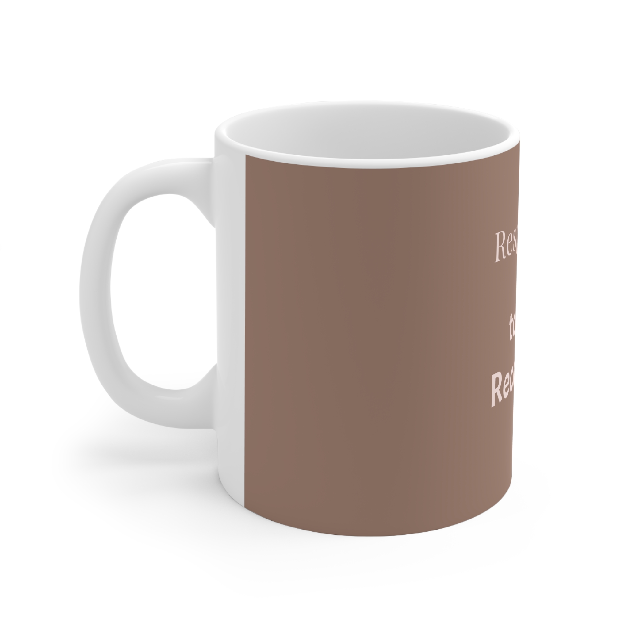 Mug Brun clair BxR - Respire, Bois ton Café, Recommence – Image 3